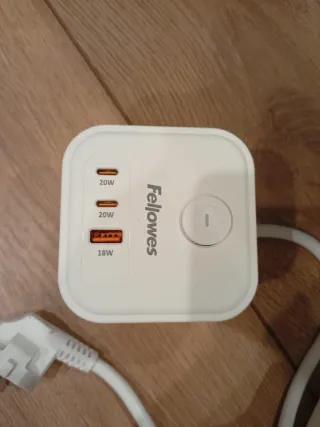 Cubo de Enchufe Portátil Fellowes USB
