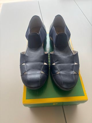 Zapatos Pitillo Azul Talla 38 Nuevos