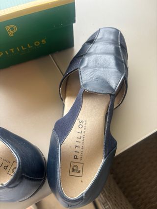 Zapatos Pitillo Azul Talla 38 Nuevos