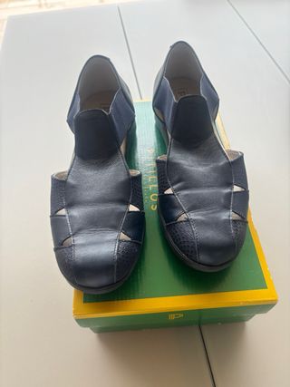 Zapatos Pitillo Azul Talla 38 Nuevos