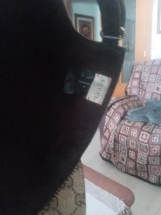 Gorra Gucci Marrón con Tiras Verdes y Rojas