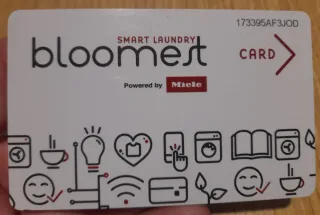 Tarjeta Recarga Lavandería Bloomest