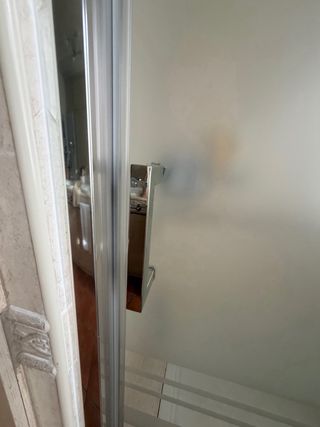 Mampara de ducha cristal y metal