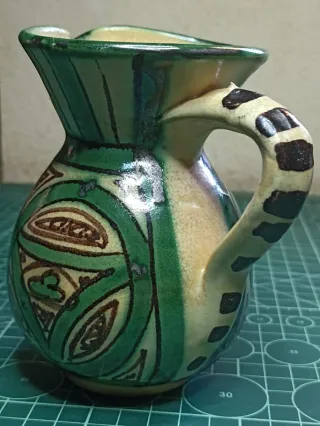 JARRA HECHA A MANO MEDIADOS S XX  PUNTER NUMERADA