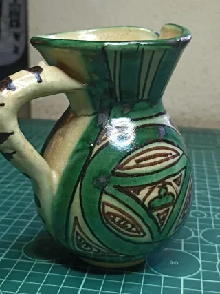 JARRA HECHA A MANO MEDIADOS S XX  PUNTER NUMERADA