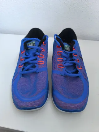 Zapatillas Nike Free Run Azules Naranja