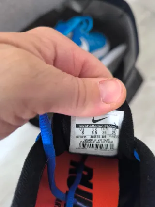 Zapatillas Nike Free Run Azules Naranja