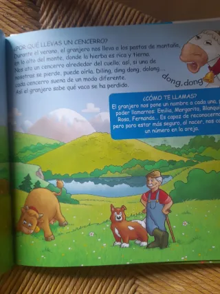 Los animales de la granja La vaca Planeta Agostin