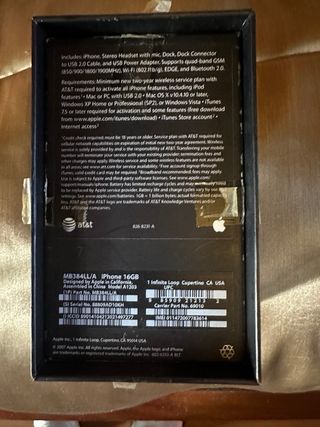 iPhone 3G 16GB Negro solo para coleccionistas