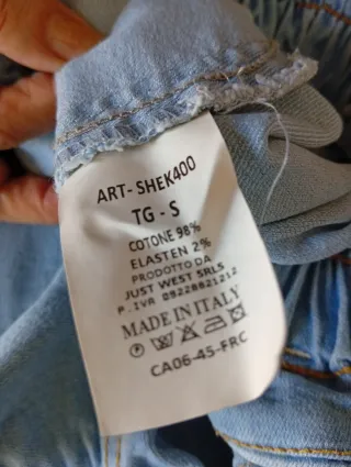 Pantaloncini donna denim vita alta tg S