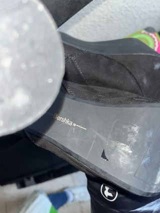 Botines Bershka Negros Plataforma Cremallera