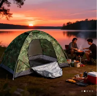 Tienda de campaña camuflaje