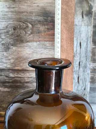 Gran Frasco de boticario Albarelo vidrio soplado