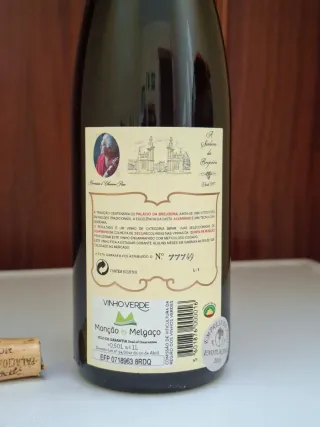 Bottiglia vuota vino Palacio da Brejoeira