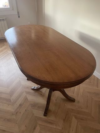 Mesa comedor madera antigua extensible