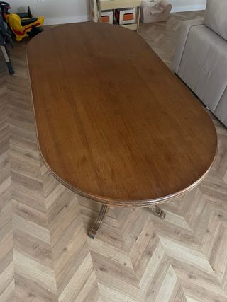 Mesa comedor madera antigua extensible