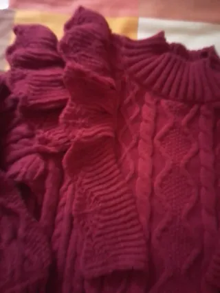 Jersey Lana Rojo Mujer