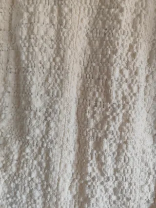 Chaqueta Zara Blanca Texturizada