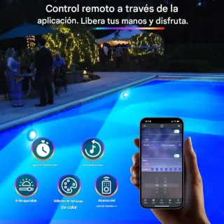 Luz LED Acuática Piscina 10W RGB