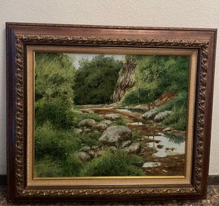 Cuadro al óleo sobre lienzo paisaje
