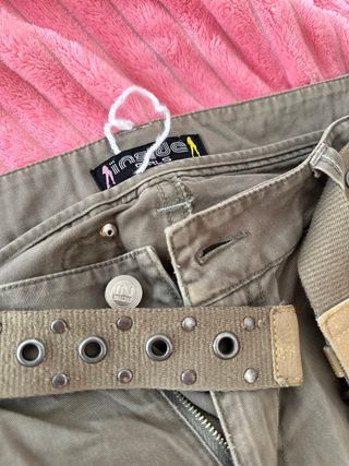 Pantalones cargo verde militar