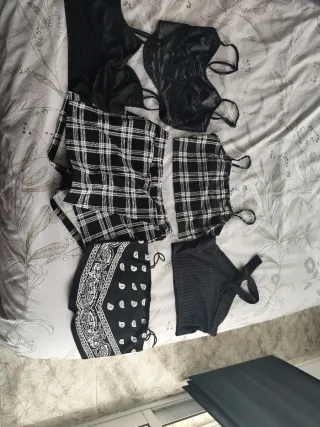 Conjunto Ropa Mujer Negro y Blanco