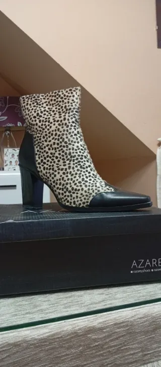Botines de mujer con estampado animal