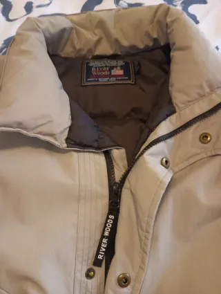 Chaqueton/plumas impermeable River Woods beige