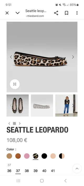 Bailarinas Betties Piel Animal Print