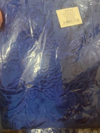 Manton Flamenca Azul/Celeste/Pavo