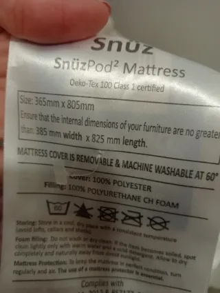 Minicuna blanca Snüz.