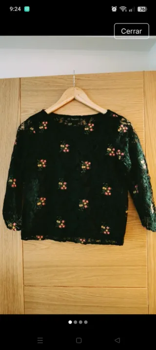 Camisa encaje mujer Talla XS/S