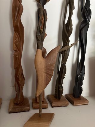 Colección Figuras Madera Tallada Varios países