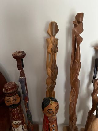 Colección Figuras Madera Tallada Varios países