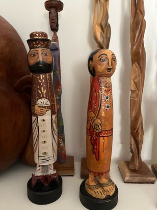 Colección Figuras Madera Tallada Varios países