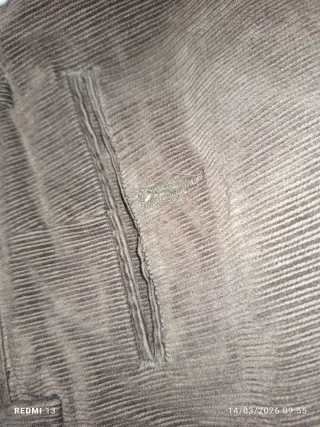 Pantaloni marroni in velluto a coste