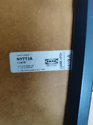 Marco foto negro · Ikea · Decoración (buen estado)