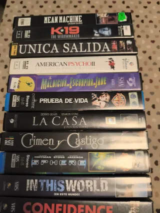 Lote 18 Películas VHS Acción y Suspense