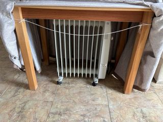 Mesa Camilla Completa Tela y Cristal