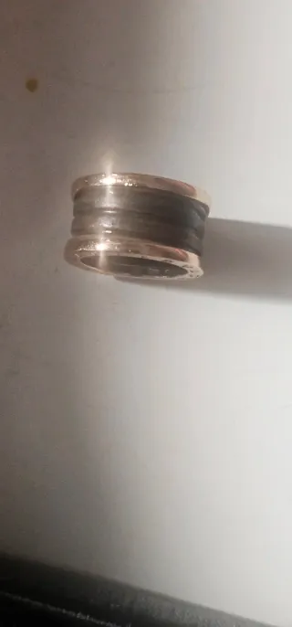 Anillo Bulgari B.zero1 Oro Rosa Cerámica