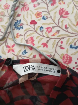 Vestido Zara Talla S Estampado