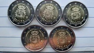 Lote monedas España 2024 Policía