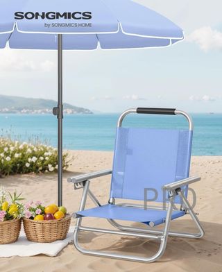 Silla de playa plegable portátil - Songmics