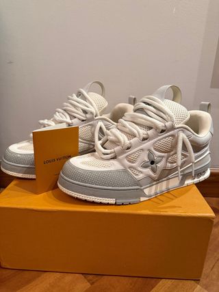 Scarpe Louis Vuitton Grigio Bianco