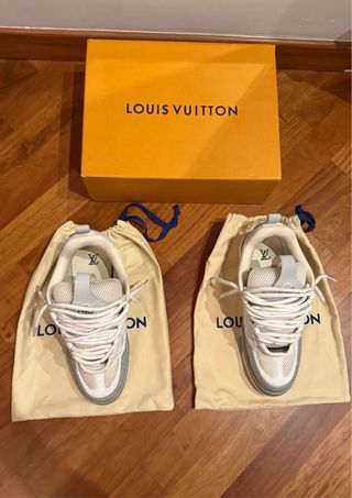 Scarpe Louis Vuitton Grigio Bianco