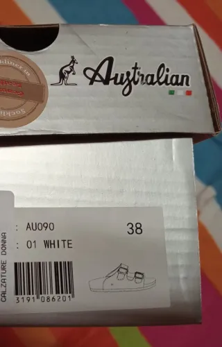 Australian sandali donna bianche taglia 38