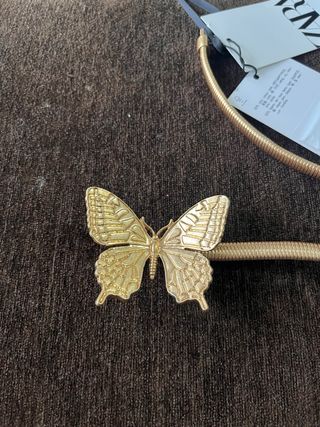 Cinturón Zara Dorado Mariposa