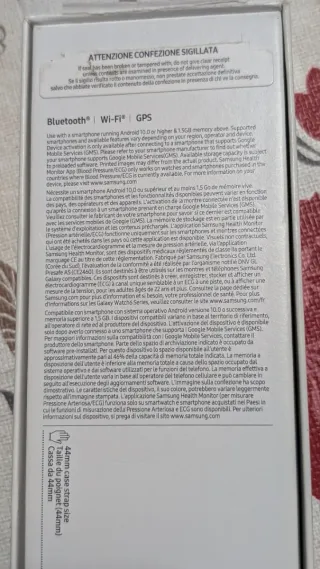 Samsung Galaxy Watch 6 Negro. Es el modelo grande.