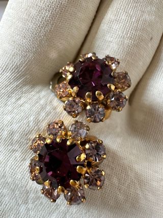 Clip vintage cristalli Austria anni '30