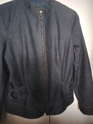 Chaqueta vaquera Zara azul oscuro